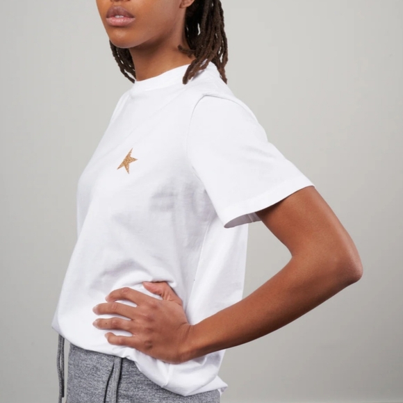Golden Goose women's white-tee - Picture 2 of 4